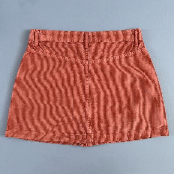 NWT Free People Ray Myrrh Corduroy Button Up Cotton Boho Mini‎ Skirt - Picture 5 of 10